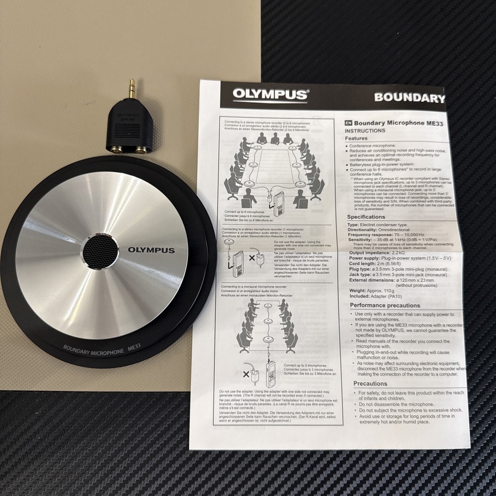 Olympus ME-33 Omni Directional Boundary Microphone